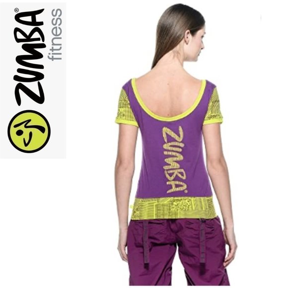 Zumba Fitness Women's Funk-It-Up Sexy Back Tank Top Medium and Large - Picture 2 of 3